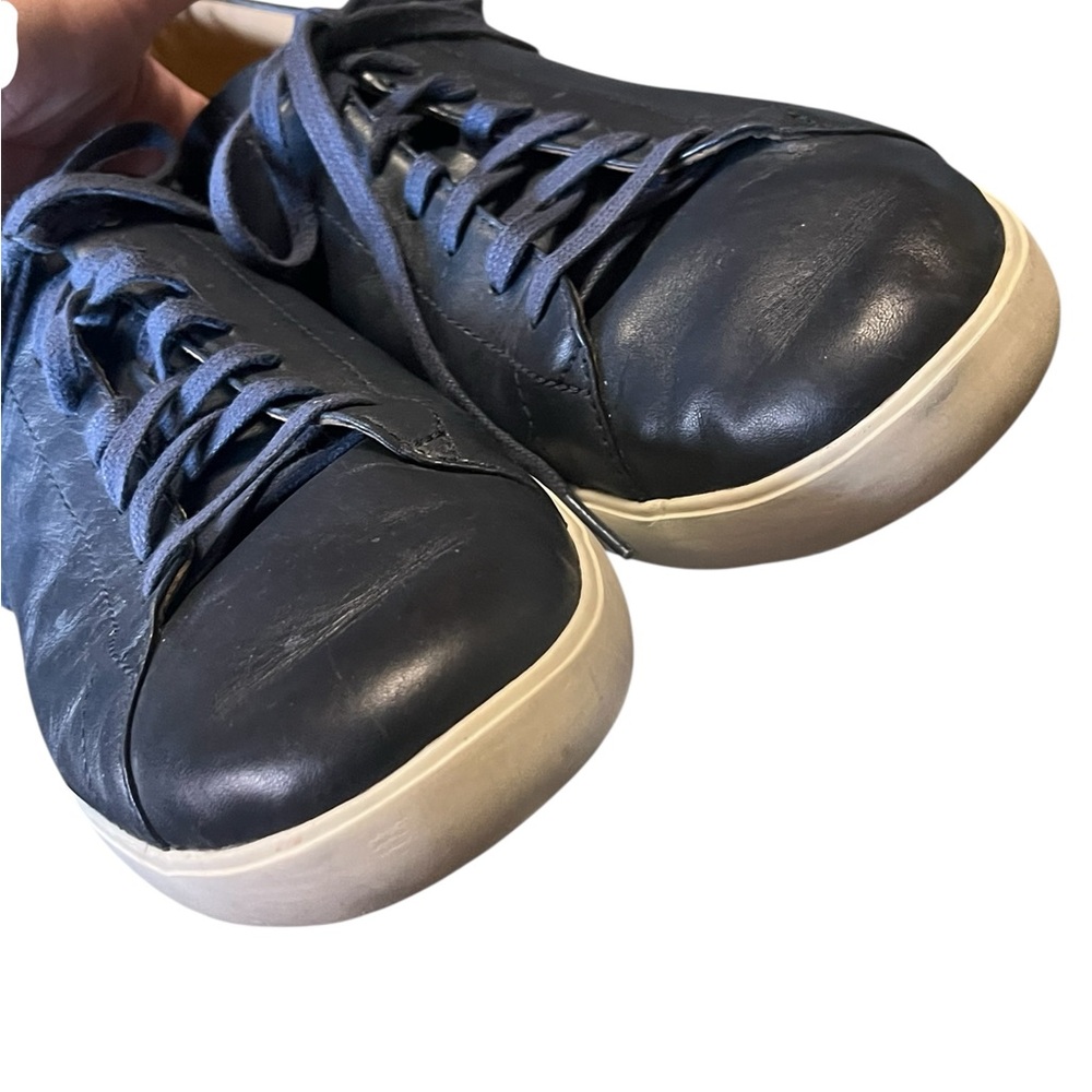 Cole Haan grand OS men’s crosscourt II navy leather lace up sneakers - Picture 3 of 7